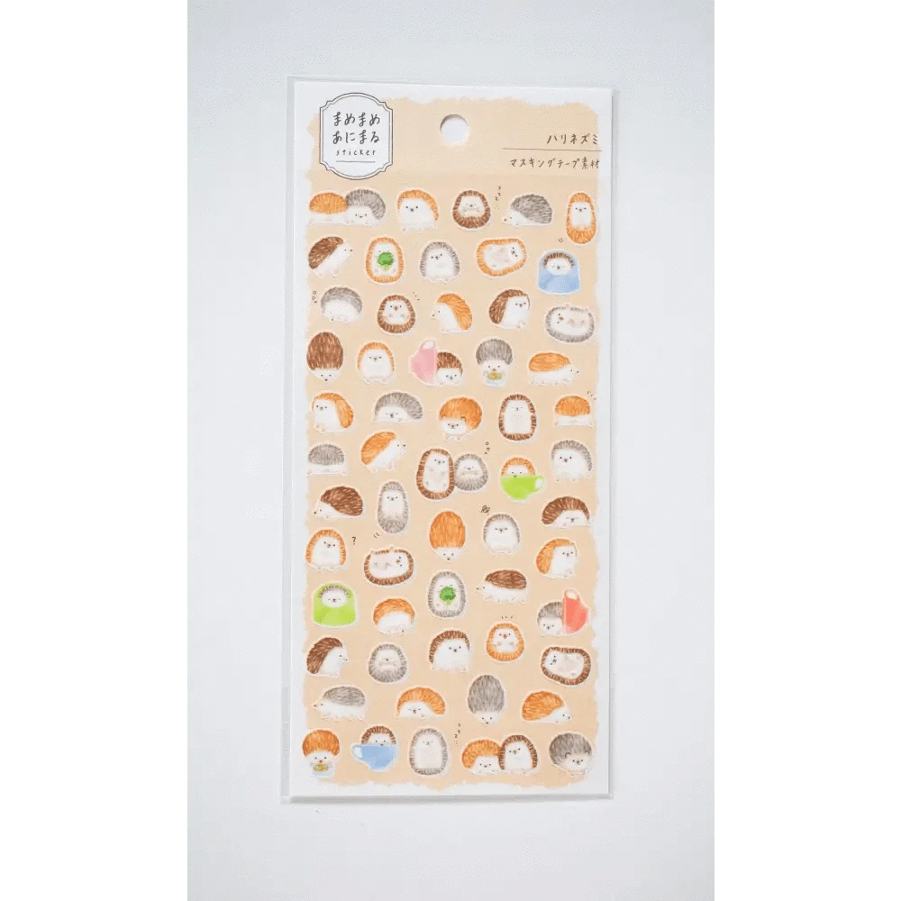 MIND WAVE Sticker Sheet Mame-Mame Animal Sticker Sheet