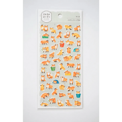 MIND WAVE Sticker Sheet Mame-Mame Animal Sticker Sheet