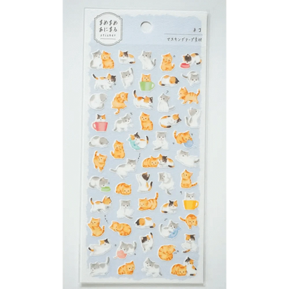 MIND WAVE Sticker Sheet Mame-Mame Animal Sticker Sheet