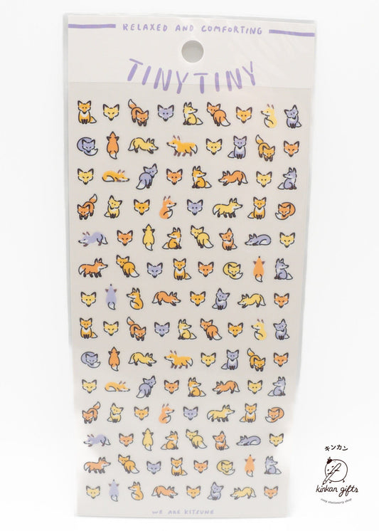 MIND WAVE Sticker Sheet Mindwave Tiny Tiny Stcker Sheet - Foxes