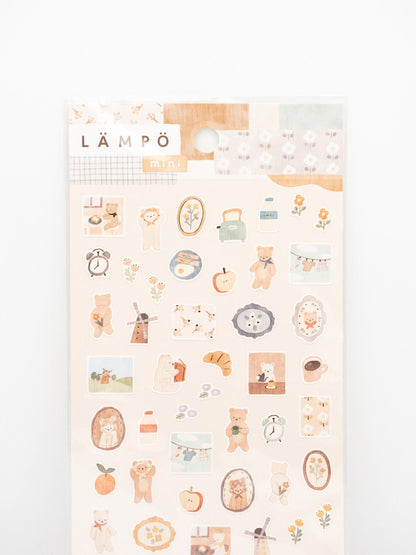 MIND WAVE Sticker Sheet Morning With a Bear Sticker Sheet