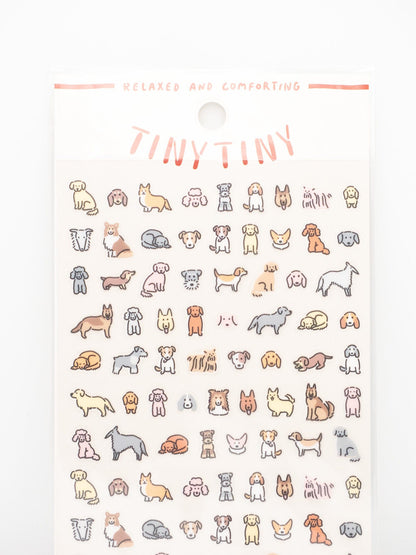 MIND WAVE Sticker Sheet Tiny Tiny Sticker Sheet - Inu (Dog)