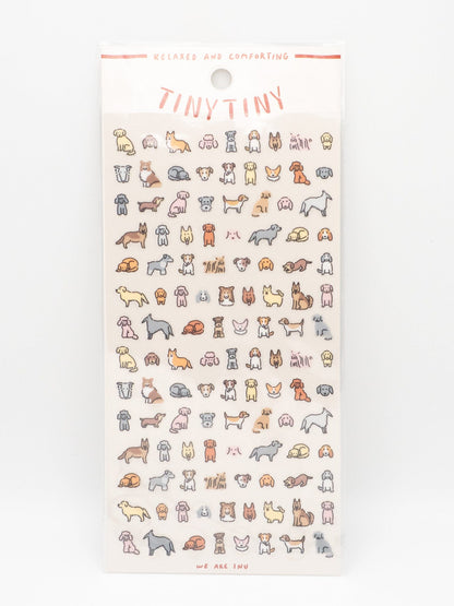 MIND WAVE Sticker Sheet Tiny Tiny Sticker Sheet - Inu (Dog)