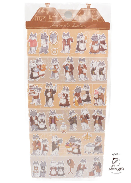 MIND WAVE Sticker Sheet Wolf Mindwave - Animal Butler Sticker Sheet