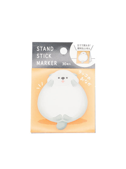 MIND WAVE Sticky Notes Otter Animal Tummy Standing Sticky Notes