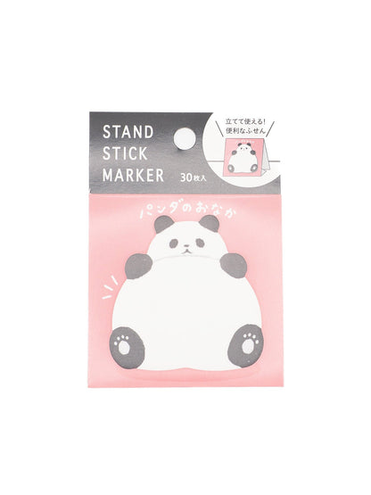 MIND WAVE Sticky Notes Panda Animal Tummy Standing Sticky Notes