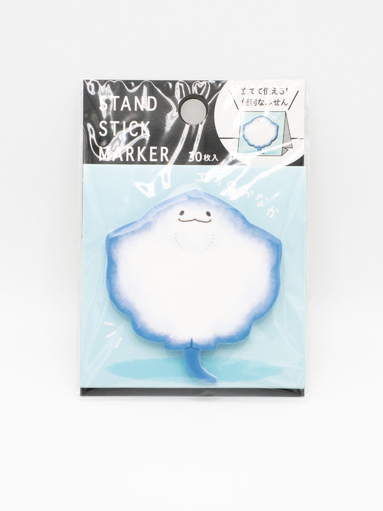 MIND WAVE Sticky Notes Stingray Tummy Standing Sticky Notes