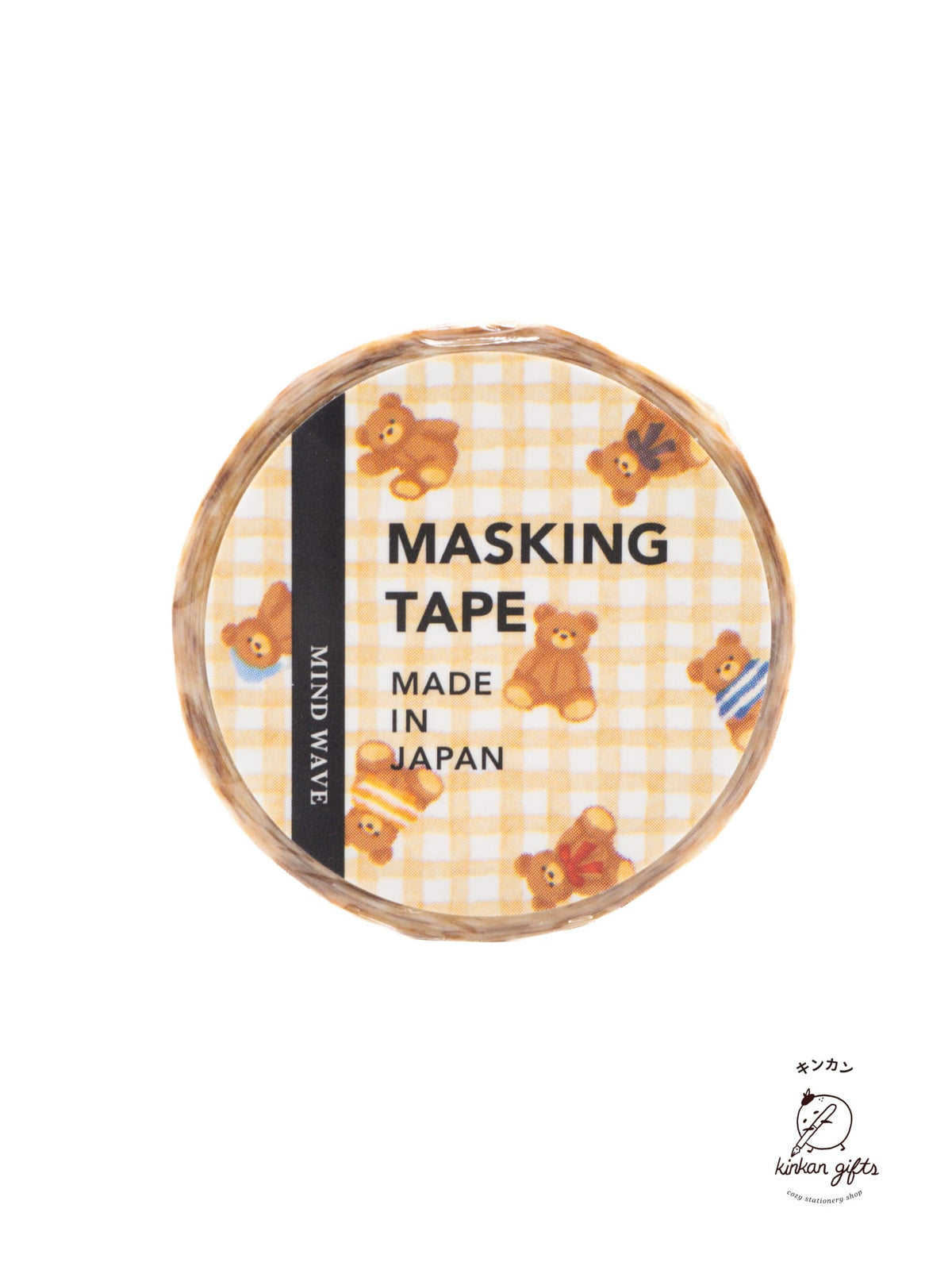 MIND WAVE Teddy Bear Mindwave - Classic Checkered Washi Tape