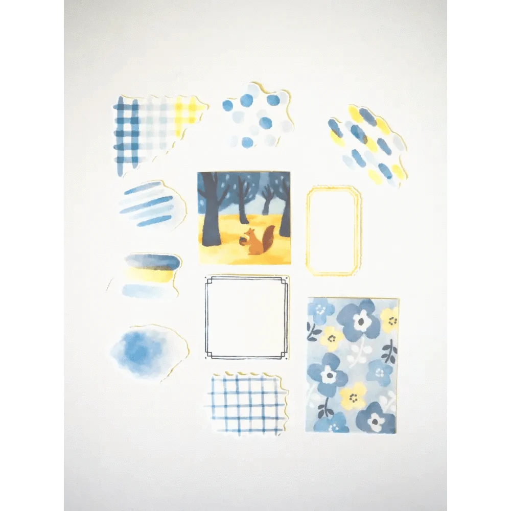 MIND WAVE Washi Stickers Blue Hocco Deco Sticker Pack