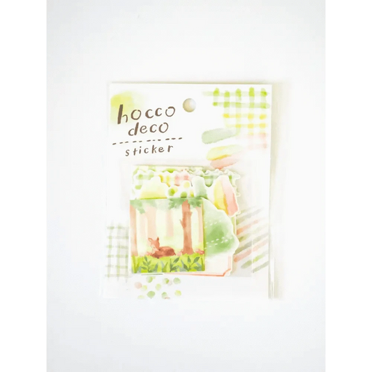MIND WAVE Washi Stickers Green Hocco Deco Sticker