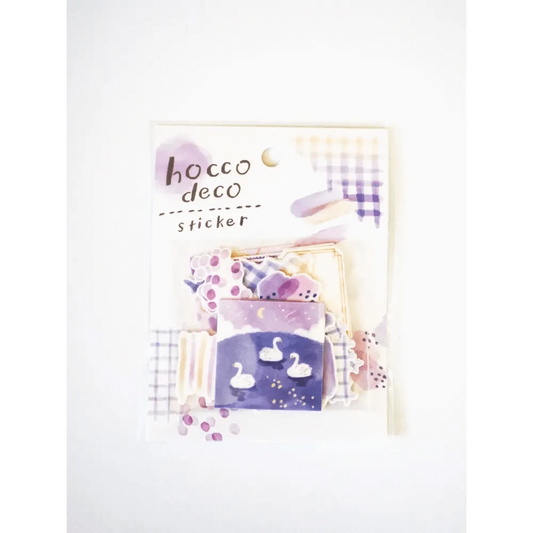 MIND WAVE Washi Stickers Purple Hocco Deco Sticker