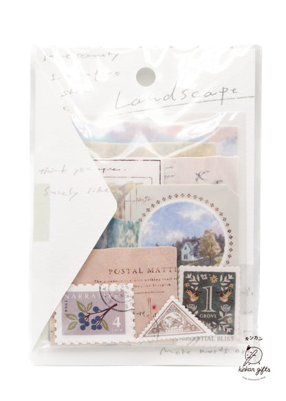 MIND WAVE Washi Stickers Sun Through Trees Mind Wave - Landscape - Sticker Flake