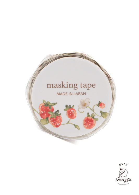 MIND WAVE Washi Tape Strawberry Washi Tape Palette Masking Tape Die-Cut Strawberry