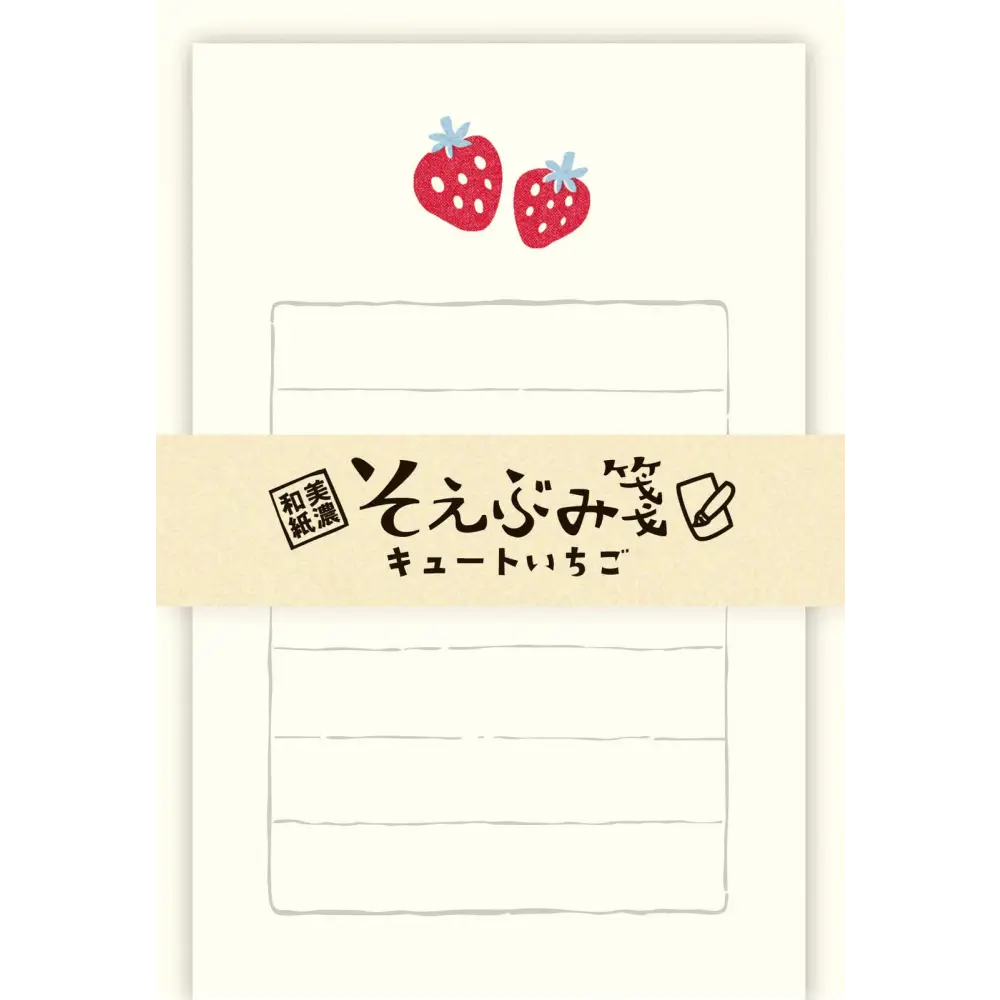 FURUKAWASHIKO Strawberry Sticky Note Pad Letter Sets