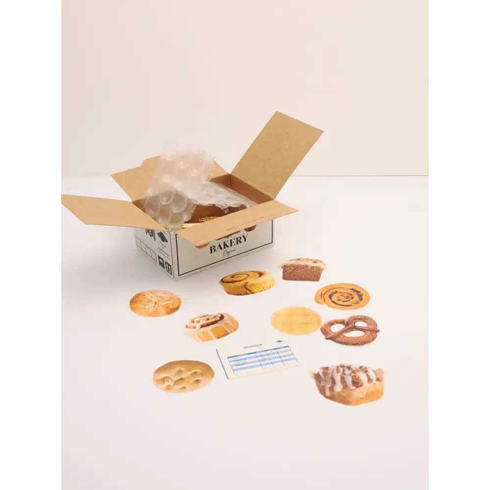 Mini Shipping Crate Stickers - Bakery - decorative stickers