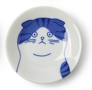 Miya Company Bowls, Plates & Dishes Scottish Fold Small Cat Plates - Mino Ware