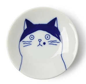 Miya Company Bowls, Plates & Dishes Spot Small Cat Plates - Mino Ware