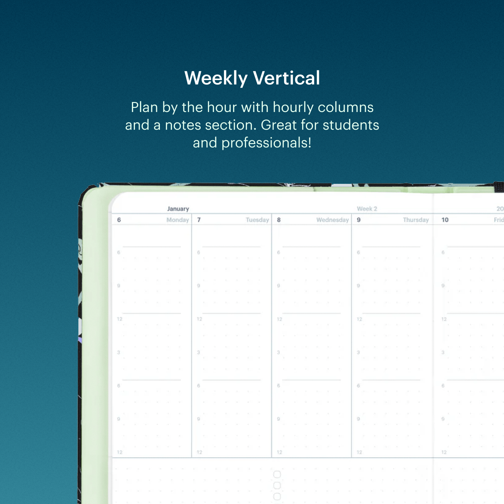 Mossery Monthly Planner + Weekly Vertical / 1st January 2026 - 31st December 2026 Harvest 2026 Planner