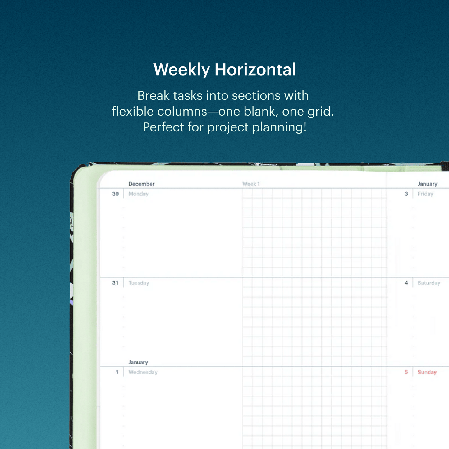 Mossery Monthly Planner + Weekly Vertical / 1st January 2026 - 31st December 2026 Harvest 2026 Planner
