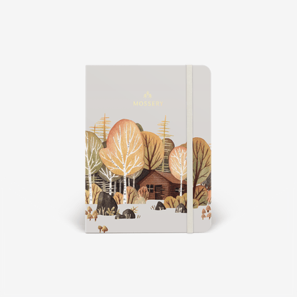 Mossery Monthly Planner + Weekly Vertical / Undated / 6 months Birch Forest Half-Year Undated Planner (MLT_H107-LG)