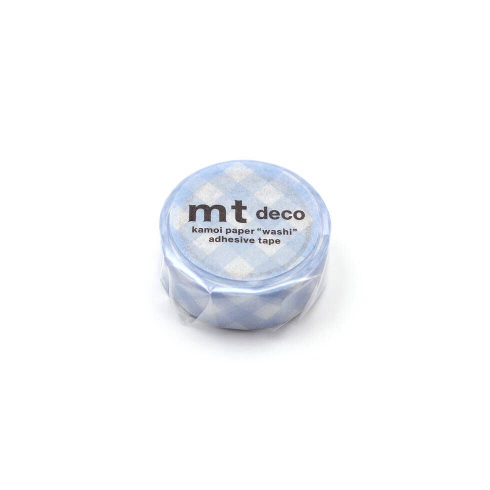 mt masking tape (Sweet Bella) 15mm thick checkered pastel ultramarine