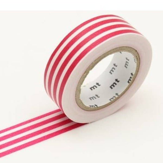 mt masking tape (Sweet Bella) Tape Single: Border Framboise (Raspberry)