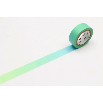 mt masking tape (Sweet Bella) Washi Tape Fluo Gradation Blue/Yellow