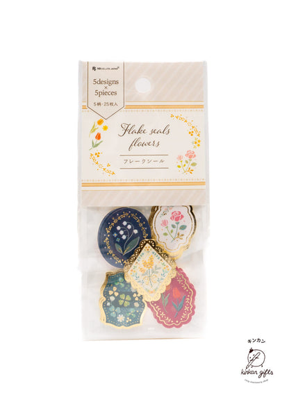 NB.CO.,LTD. Flowers NUKU - Flake seals Stickers
