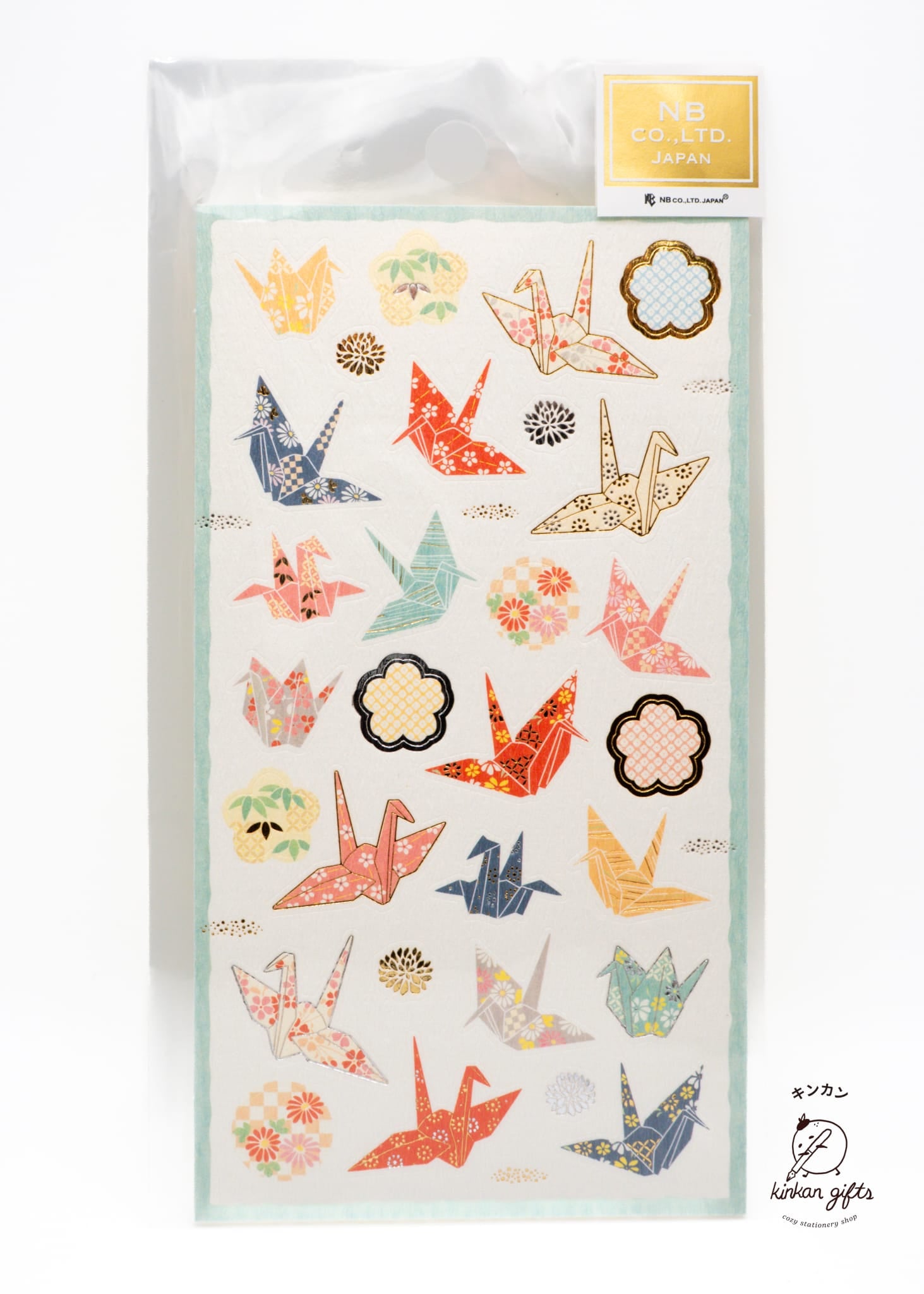 NB.CO.,LTD. FORON cute & elegant Sticker Sheet - Paper Crane