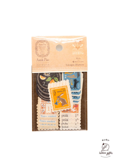 NB.CO.,LTD. Gulben (Tan) Antik Piac - Sticker Flakes - Antique