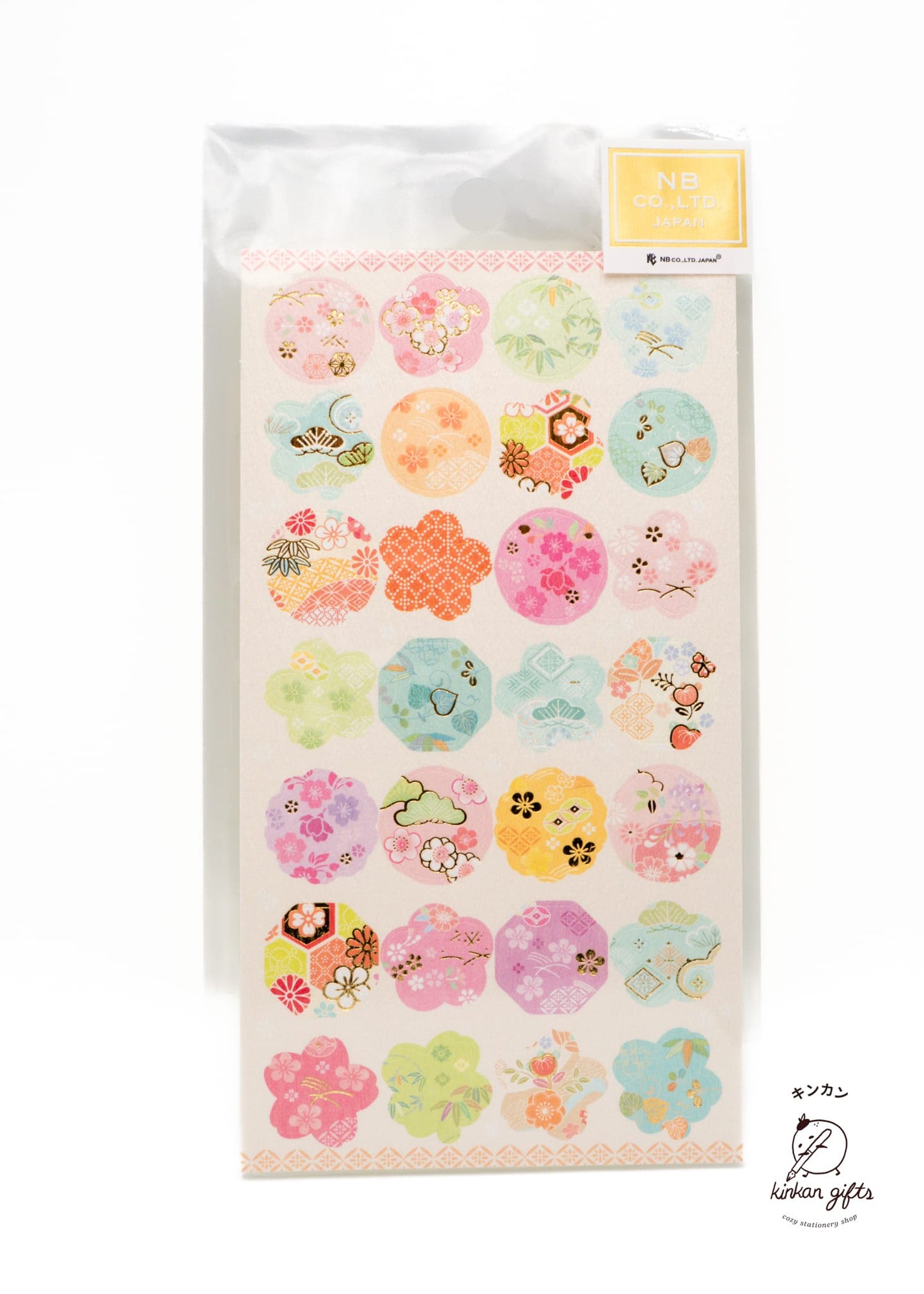 NB.CO.,LTD. NB CO.,LTD. Japan - Sticker Sheet - Flower Pattern