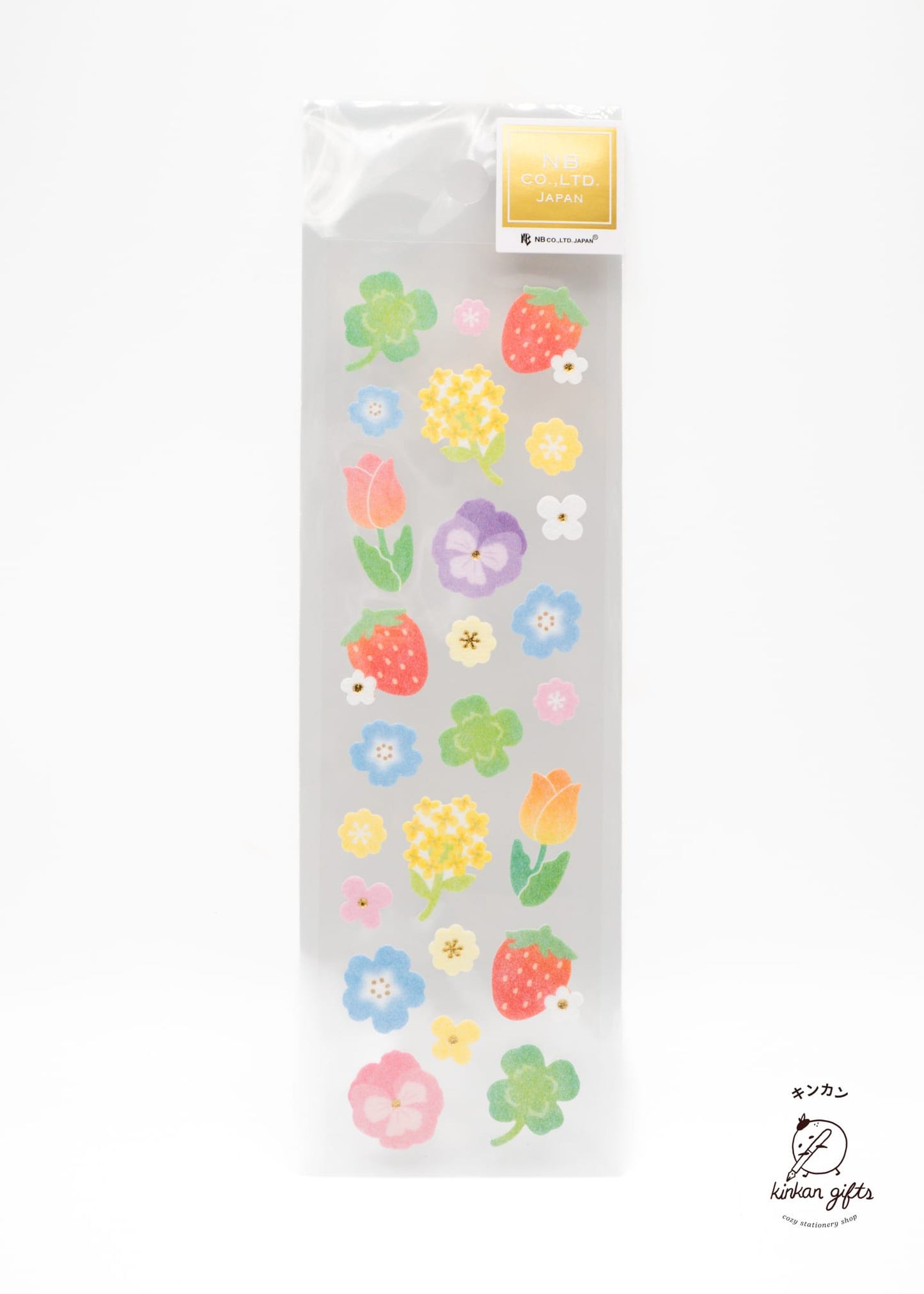 NB.CO.,LTD. NB CO.,LTD. Japan - Sticker Sheet - Fruit & Flowers