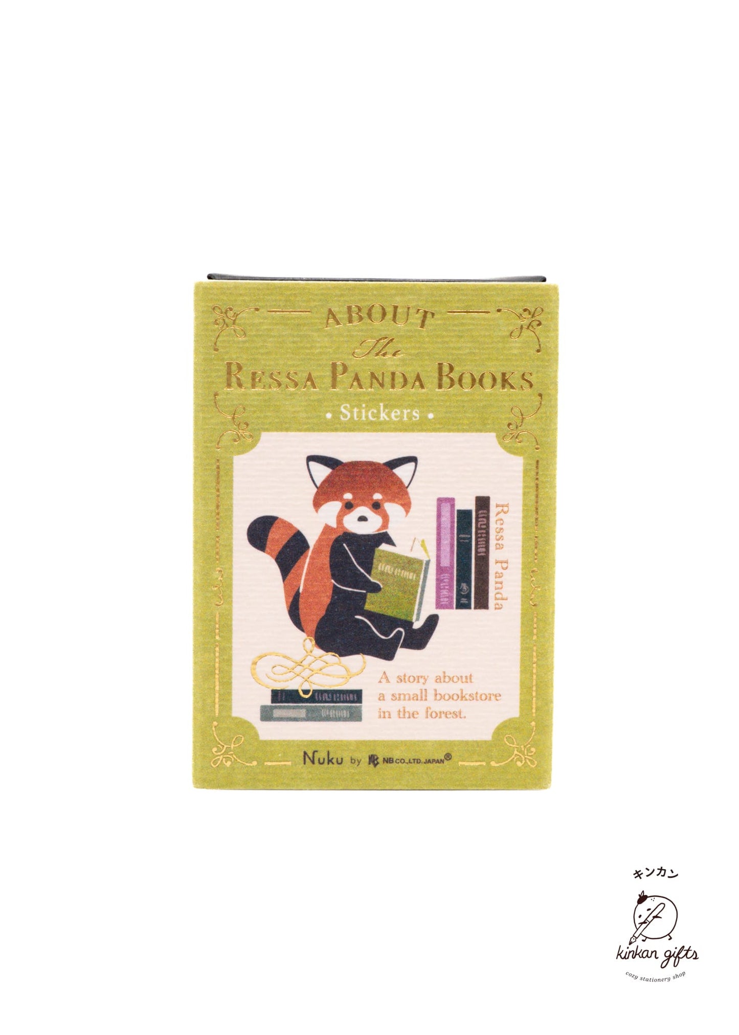 NB.CO.,LTD. Red Panda Bookstore NUKU - RESSA - Matchbox Flake Seal Stickers