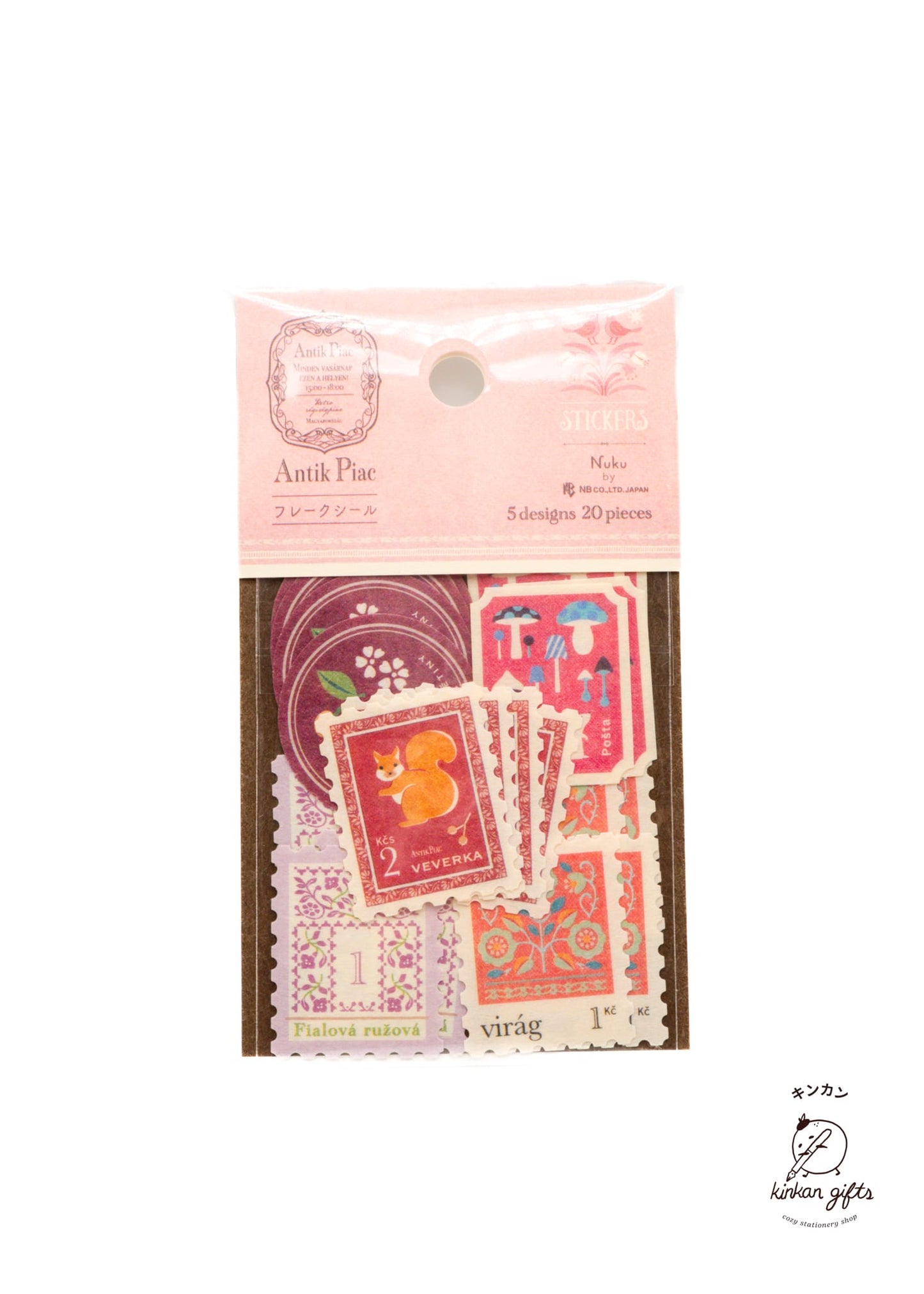 NB.CO.,LTD. Roche (Red) Antik Piac - Sticker Flakes - Antique