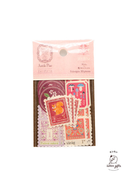 NB.CO.,LTD. Roche (Red) Antik Piac - Sticker Flakes - Antique