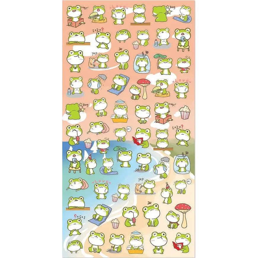 Nekoni Frog Stickers