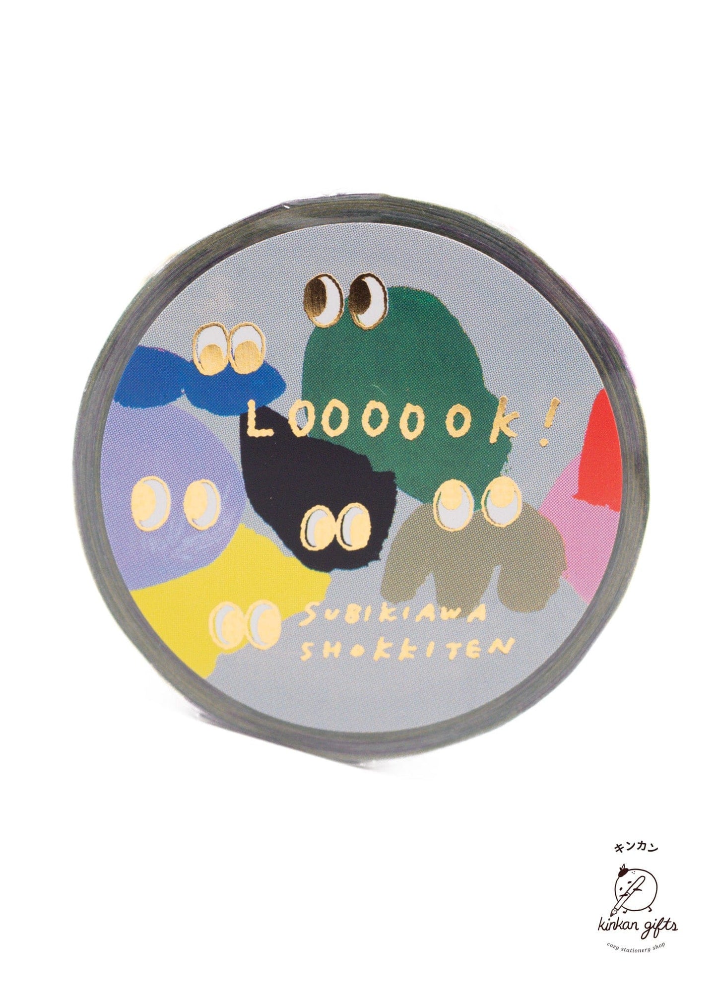 neowing corporation Washi Tape Subikiawa. foil stamped masking tape LOOOOOK! Asano Midori Washi Tape