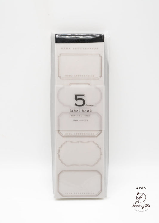 OEDA LETTERPRESS Co.,Ltd Labels & Tags Oeda Letterpress Co. - 5 Frame Pattern Label Book
