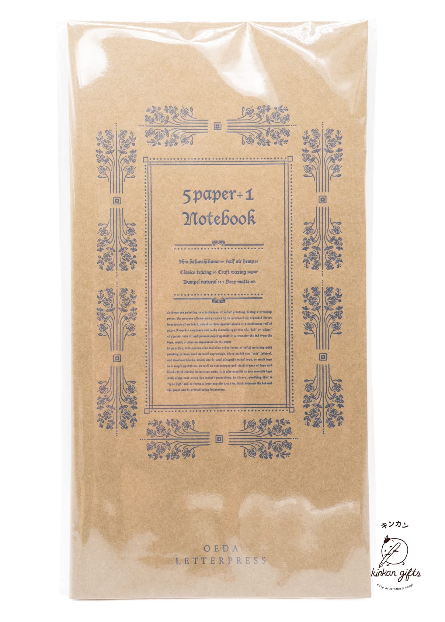 OEDA LETTERPRESS Co.,Ltd Notebooks & Notepads Oeda Letterpress Co. - 5 Paper + 1 Notebook