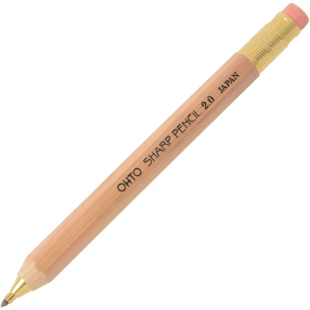 OHTO Wooden Mechanical Pencil 2.0mm - Wooden mechanical pencil 2.0mm natural - pencils