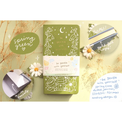 Okeya Stationery Co. Journals "Be Gentle with Yourself" Light Green Small Journal