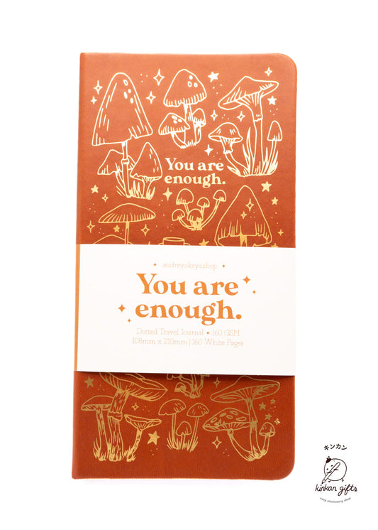 Okeya Stationery Co. Journals "You Are Enough" Small Autumnal Brown Journal - Okeya Stationery Co.