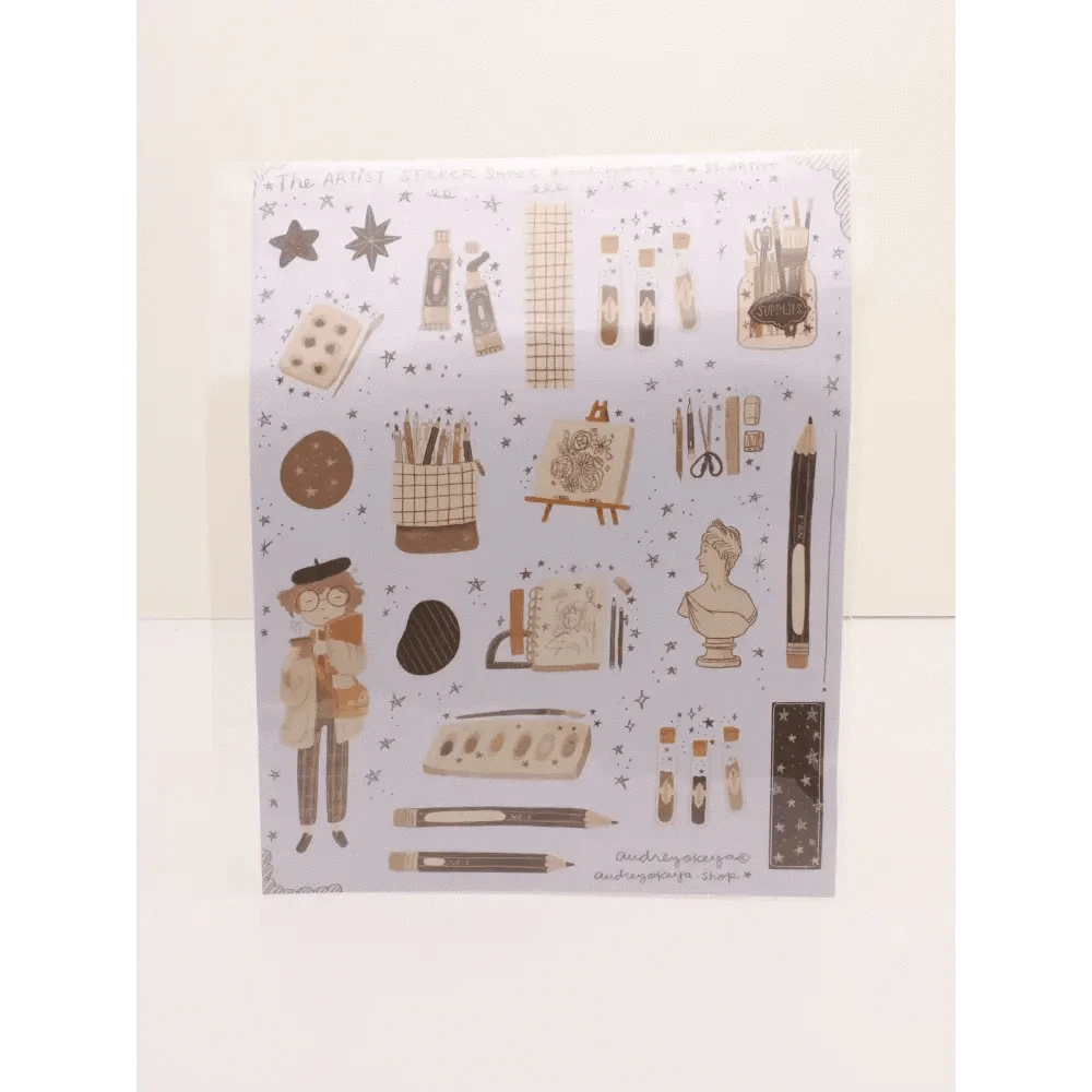 Okeya Stationery Co. Sticker Sheet Artist Sticker Sheet