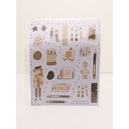 Okeya Stationery Co. Sticker Sheet Artist Sticker Sheet