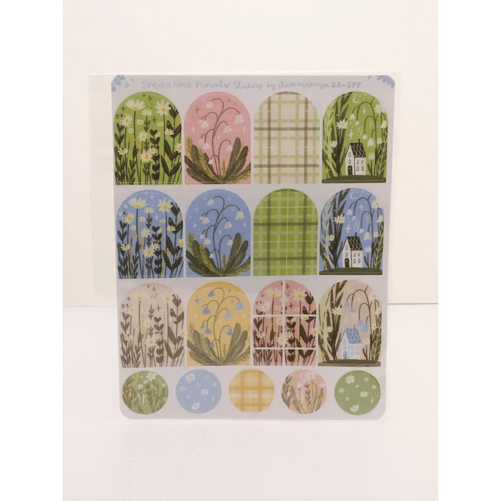 Okeya Stationery Co. Sticker Sheet Springtime Florals Sticker Sheet
