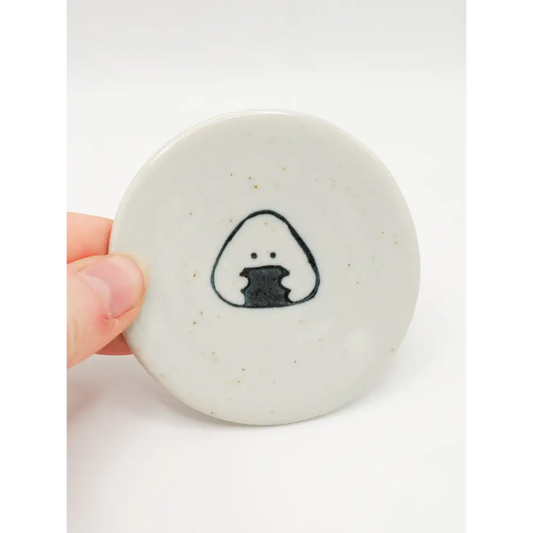 Onigiri Small Ceramic Dish - chopsticks