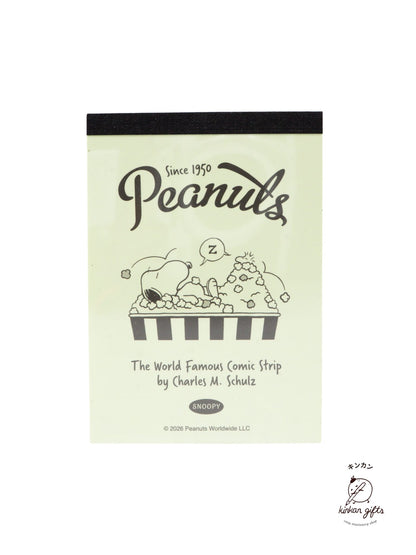 PEANUTS Popcorn Snoopy Mini Memo Pad