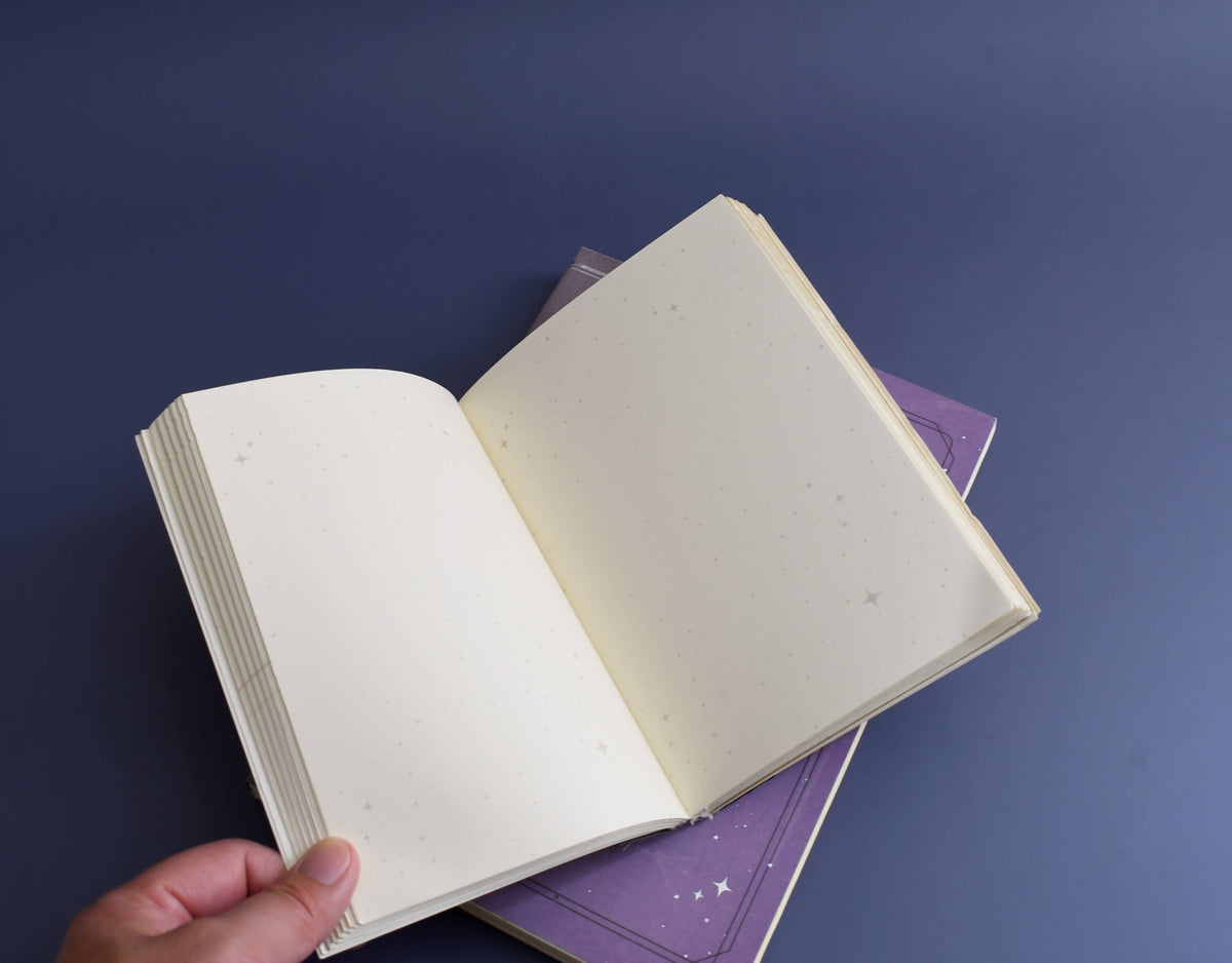 Petal & Flow B6 Rough NoteBook: Galaxy | Vintage Style Journal 5"x7"