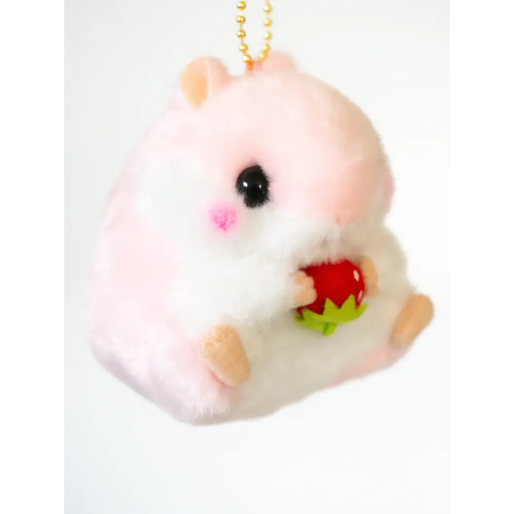 Pink Hamster Keychain Plush - keychains