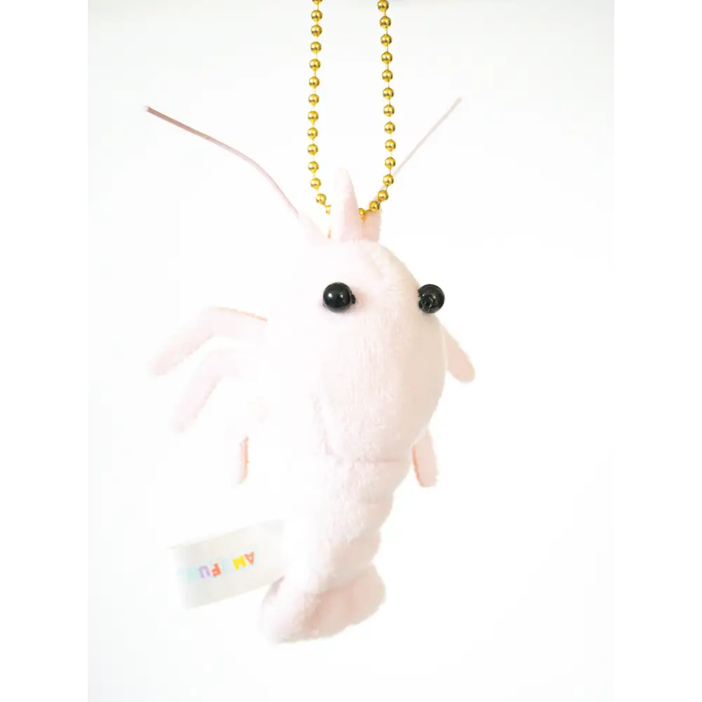 Pink Shrimp Keychain Plush - keychains